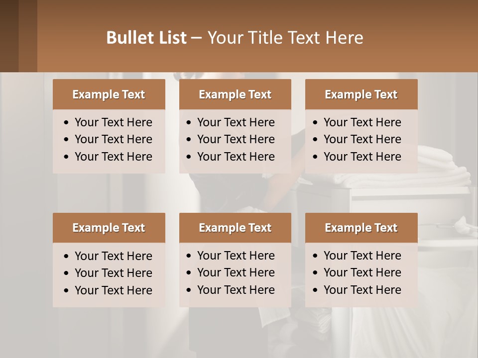 Bed Black Horizontal PowerPoint Template