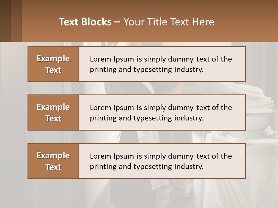 Bed Black Horizontal PowerPoint Template