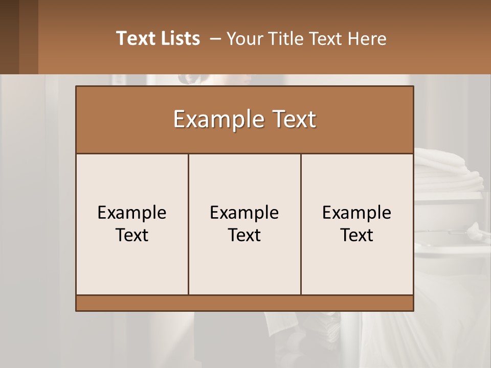 Bed Black Horizontal PowerPoint Template