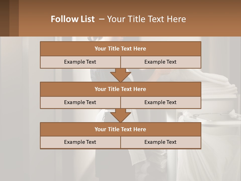 Bed Black Horizontal PowerPoint Template