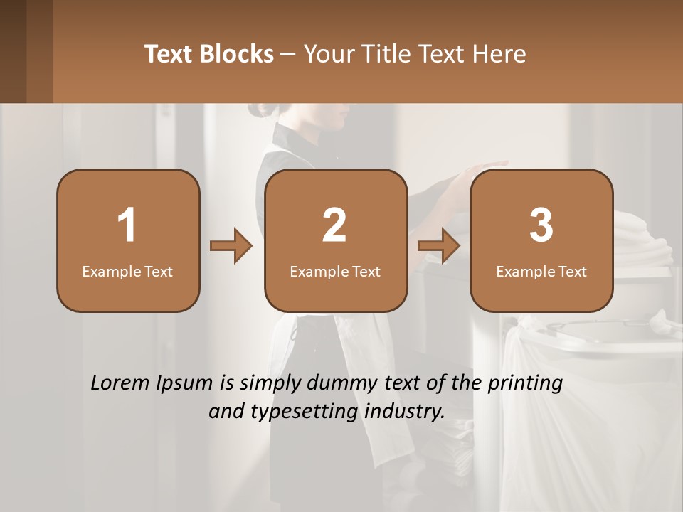 Bed Black Horizontal PowerPoint Template