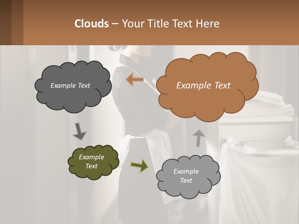 Bed Black Horizontal PowerPoint Template