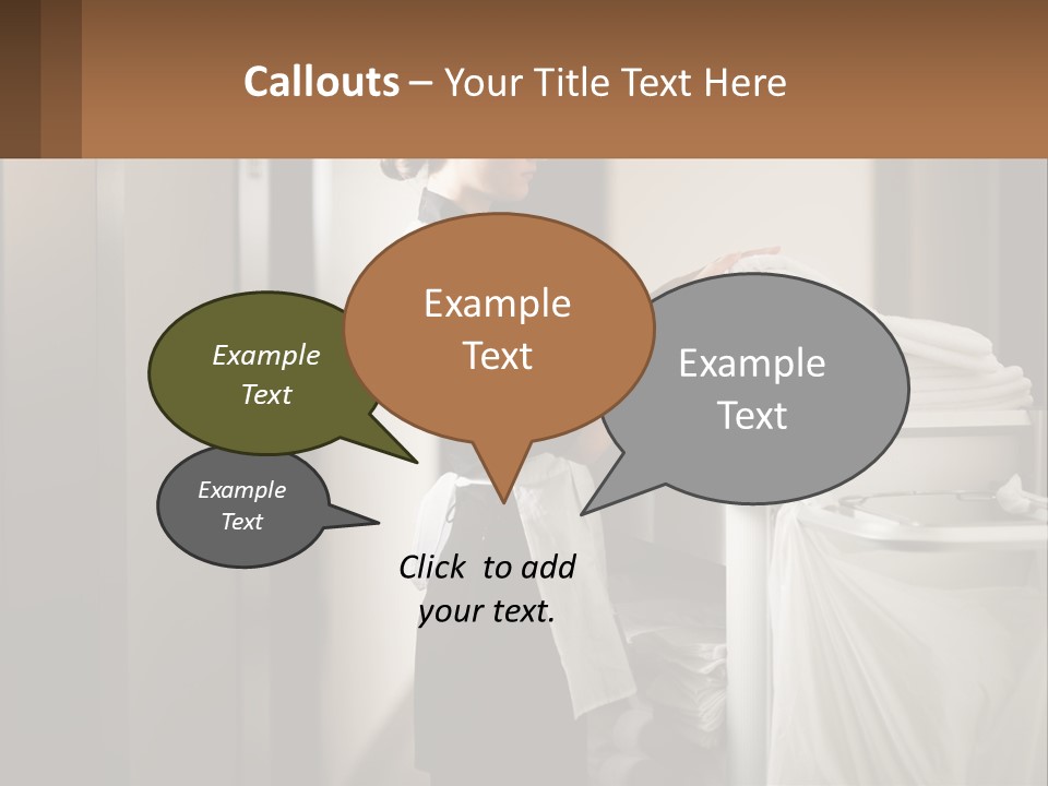 Bed Black Horizontal PowerPoint Template