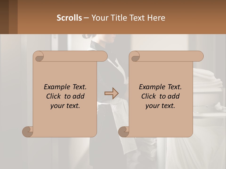 Bed Black Horizontal PowerPoint Template