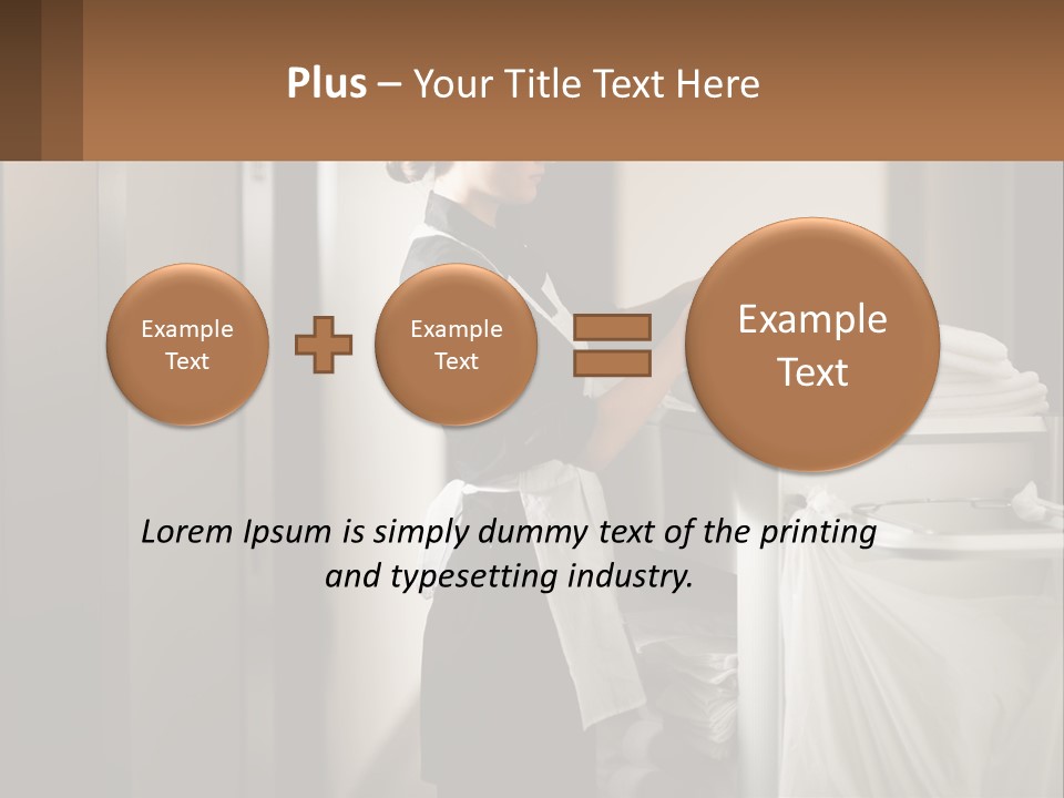 Bed Black Horizontal PowerPoint Template