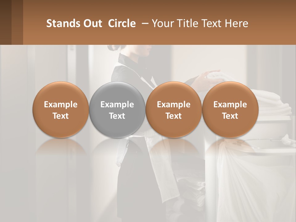 Bed Black Horizontal PowerPoint Template