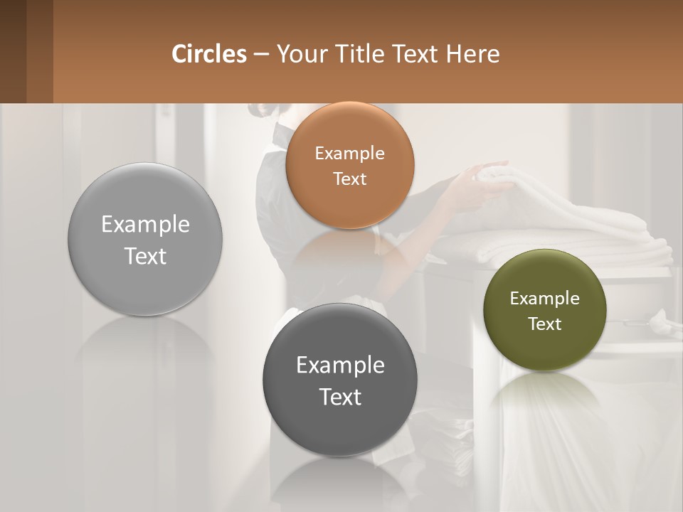 Bed Black Horizontal PowerPoint Template