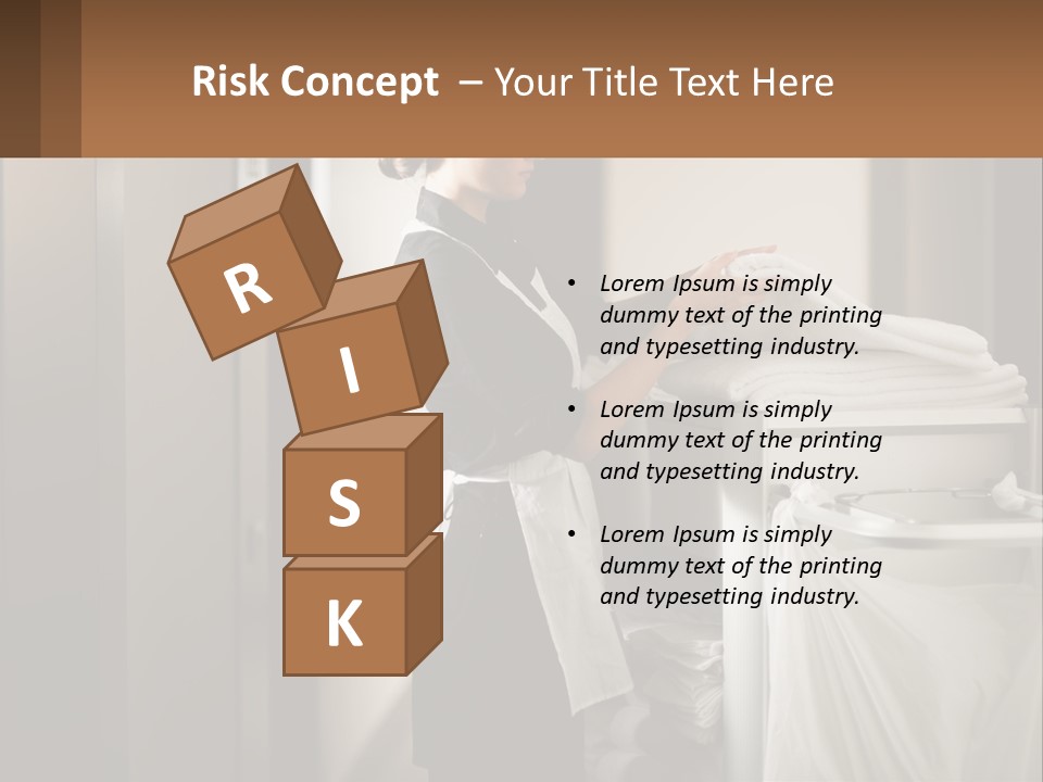 Bed Black Horizontal PowerPoint Template