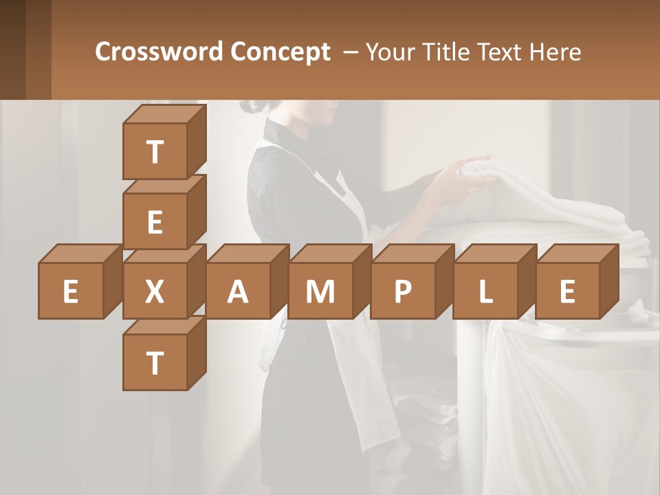 Bed Black Horizontal PowerPoint Template