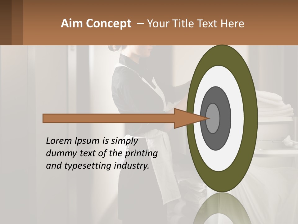 Bed Black Horizontal PowerPoint Template