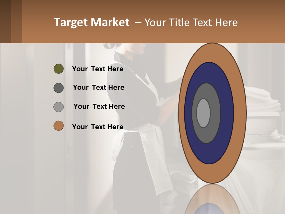 Bed Black Horizontal PowerPoint Template