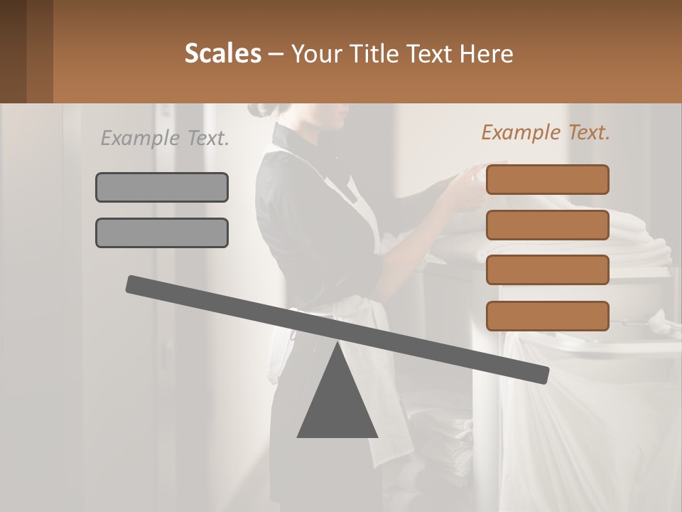 Bed Black Horizontal PowerPoint Template