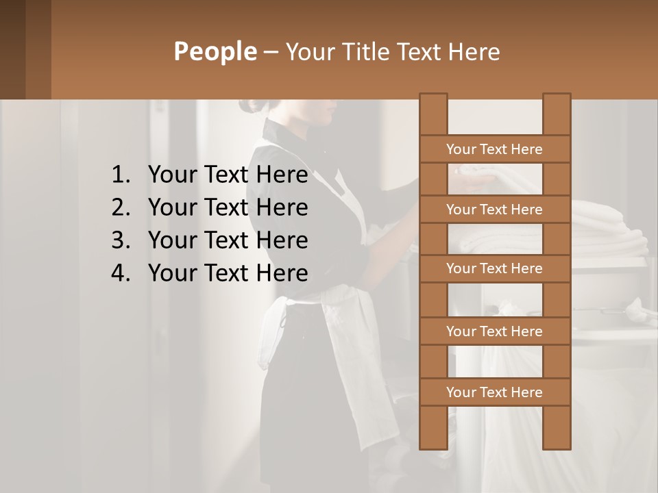 Bed Black Horizontal PowerPoint Template