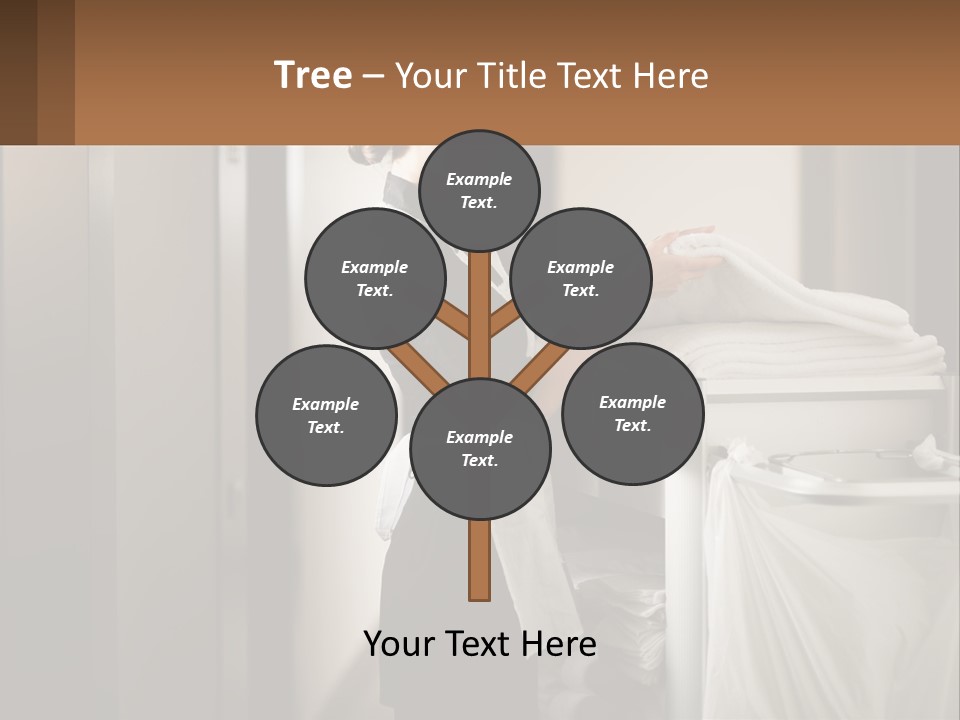 Bed Black Horizontal PowerPoint Template