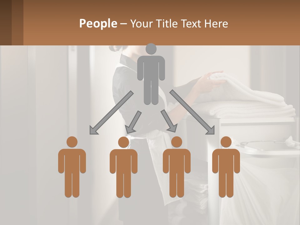 Bed Black Horizontal PowerPoint Template