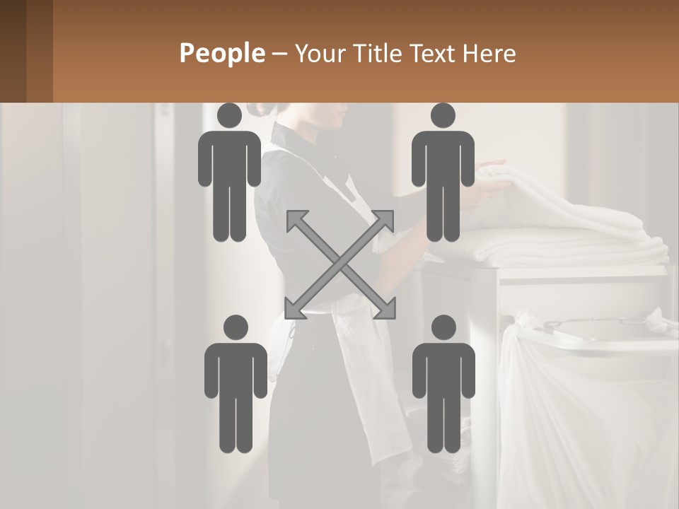 Bed Black Horizontal PowerPoint Template