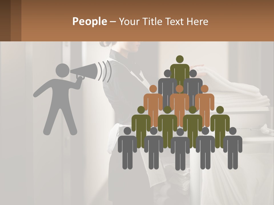 Bed Black Horizontal PowerPoint Template