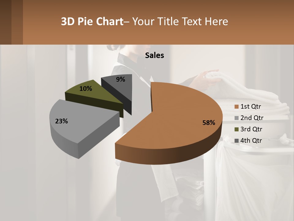 Bed Black Horizontal PowerPoint Template