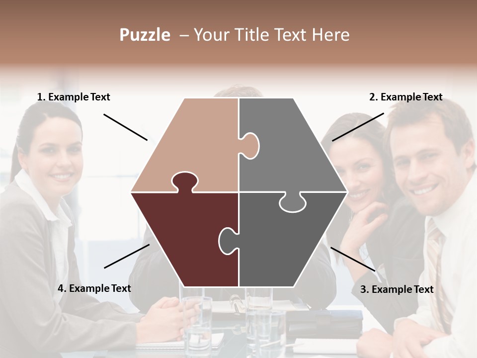 Men Four Personnel PowerPoint Template