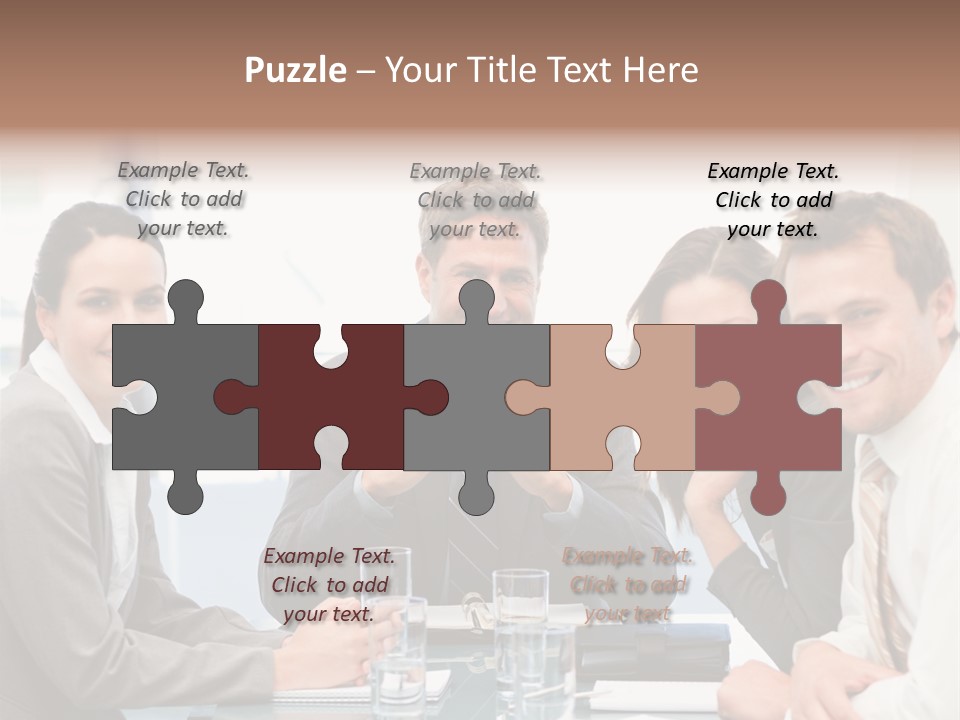 Men Four Personnel PowerPoint Template