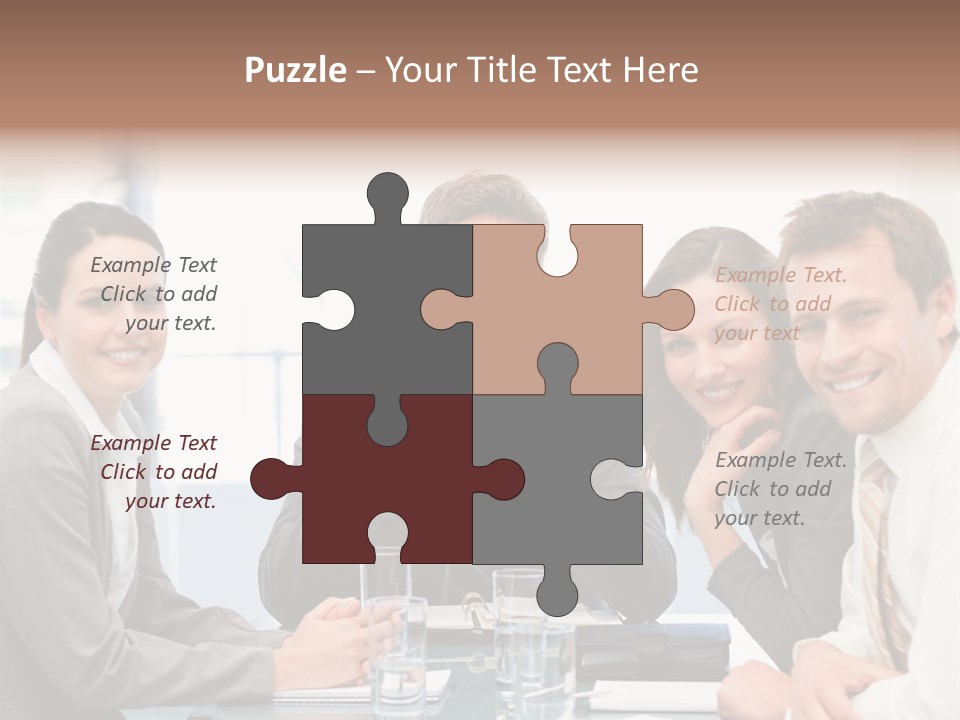 Men Four Personnel PowerPoint Template