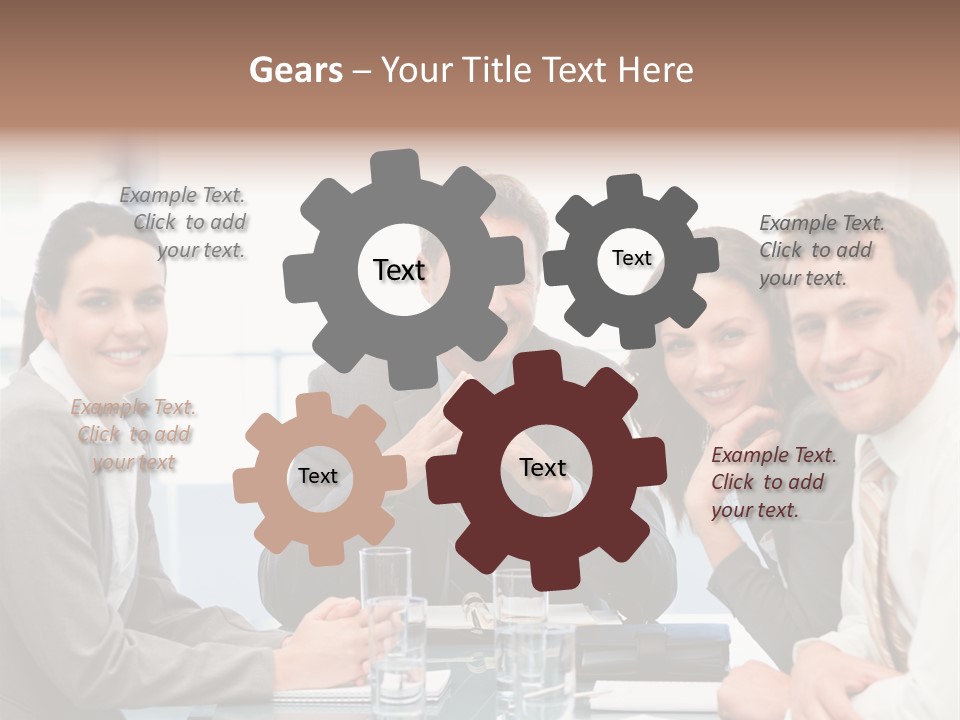 Men Four Personnel PowerPoint Template