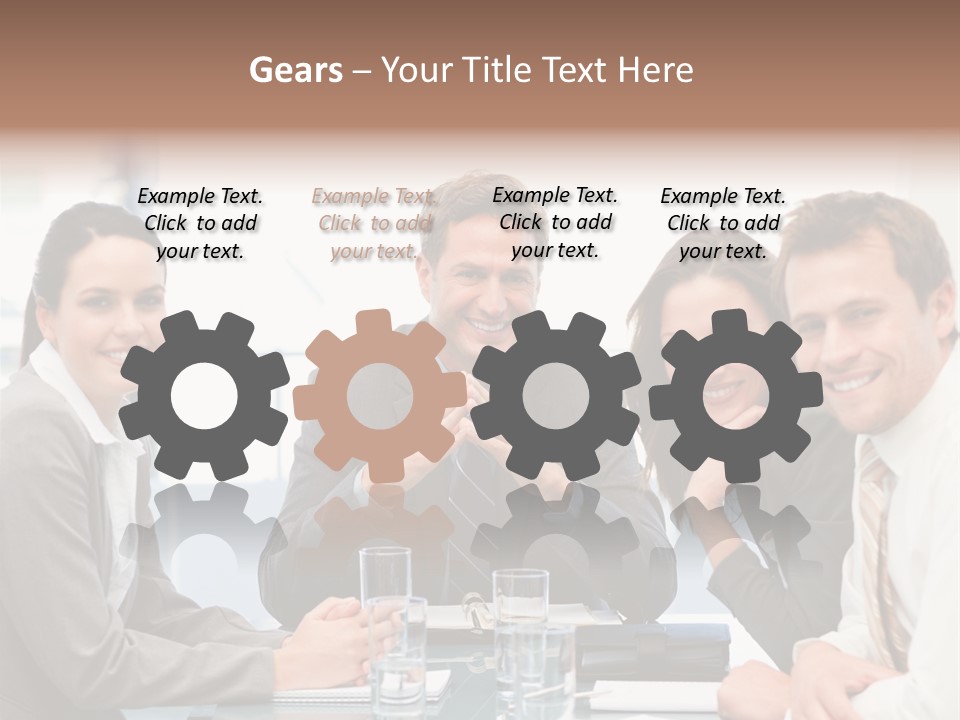 Men Four Personnel PowerPoint Template