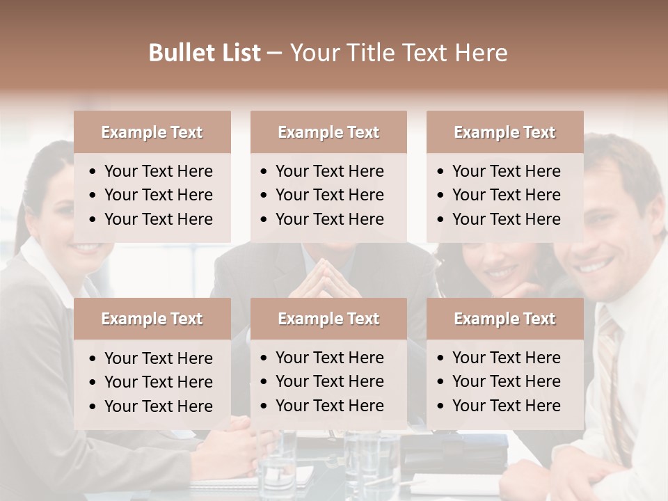Men Four Personnel PowerPoint Template