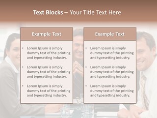 Men Four Personnel PowerPoint Template