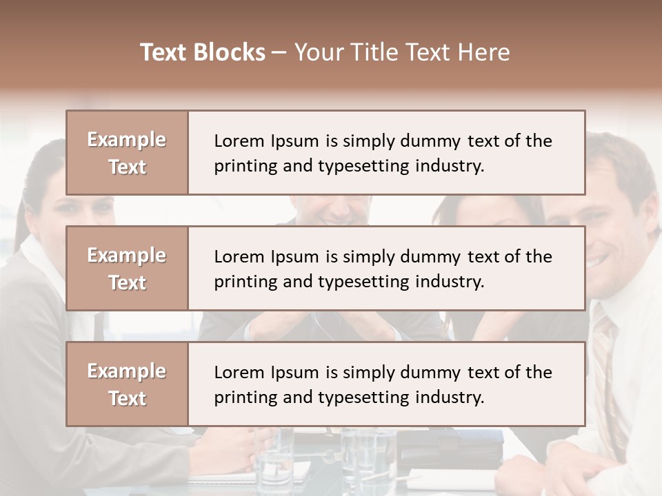 Men Four Personnel PowerPoint Template