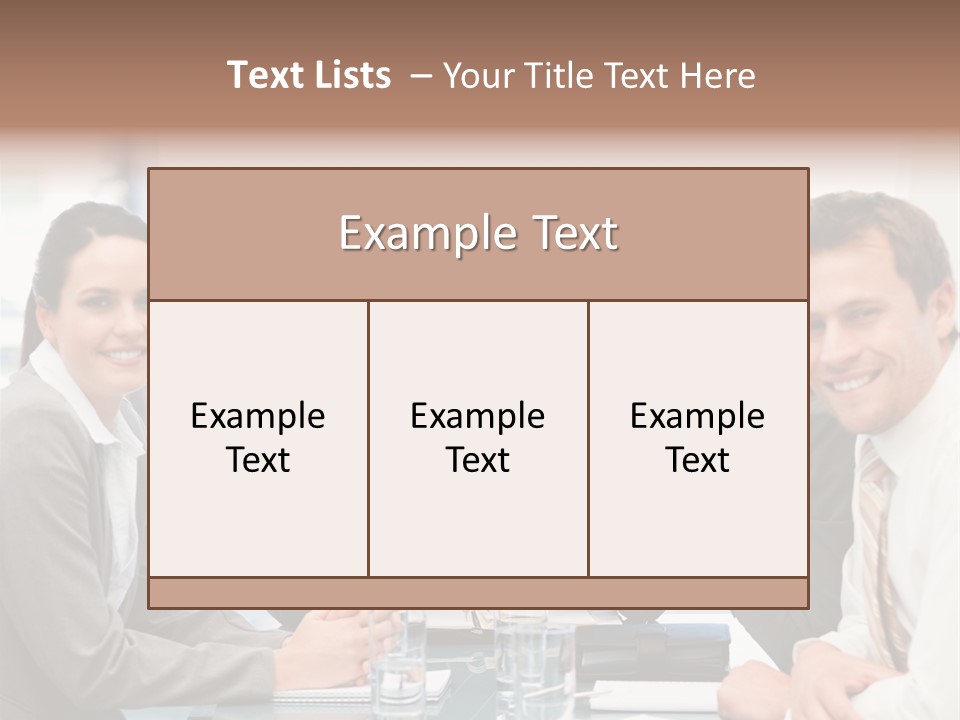 Men Four Personnel PowerPoint Template