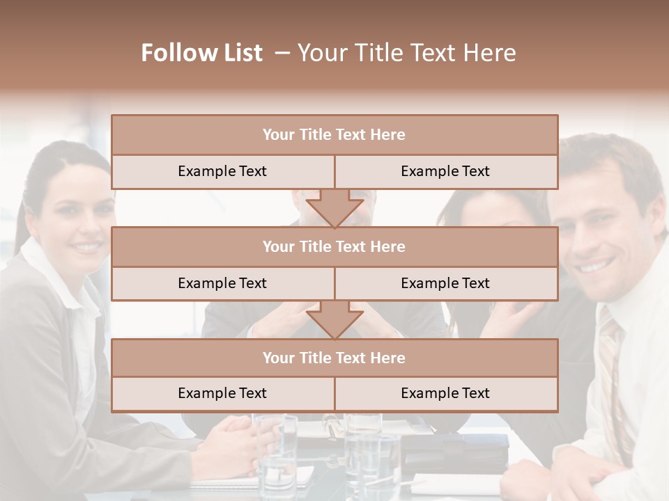 Men Four Personnel PowerPoint Template