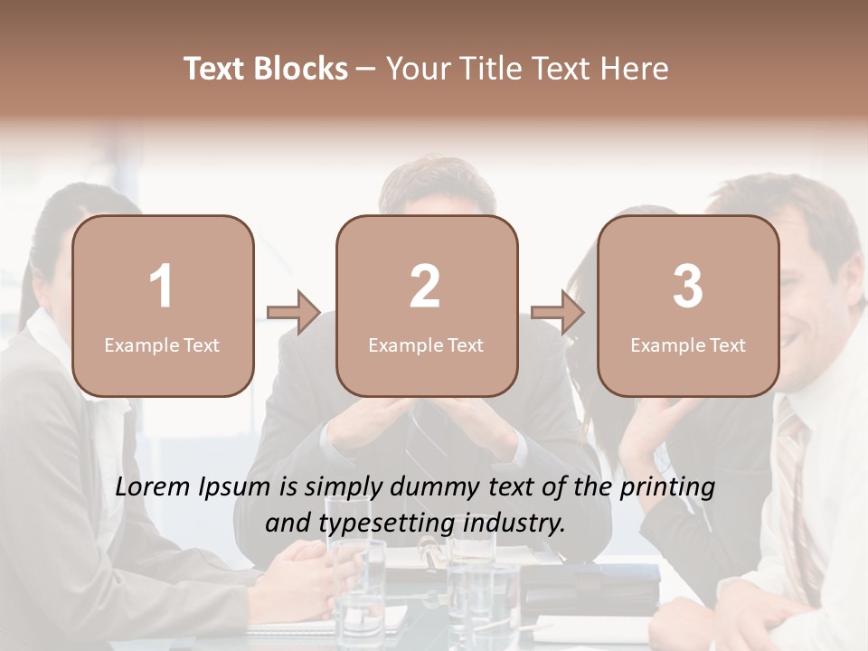 Men Four Personnel PowerPoint Template