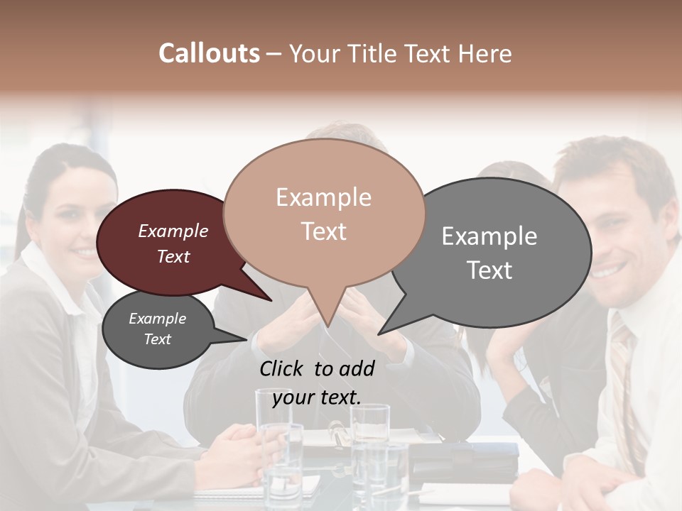 Men Four Personnel PowerPoint Template