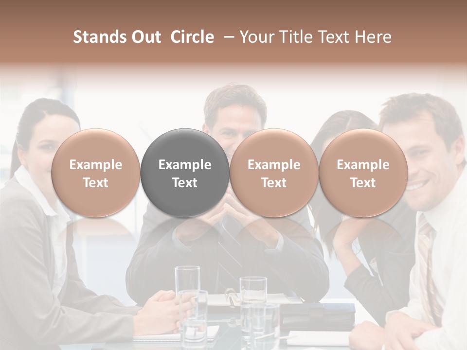 Men Four Personnel PowerPoint Template