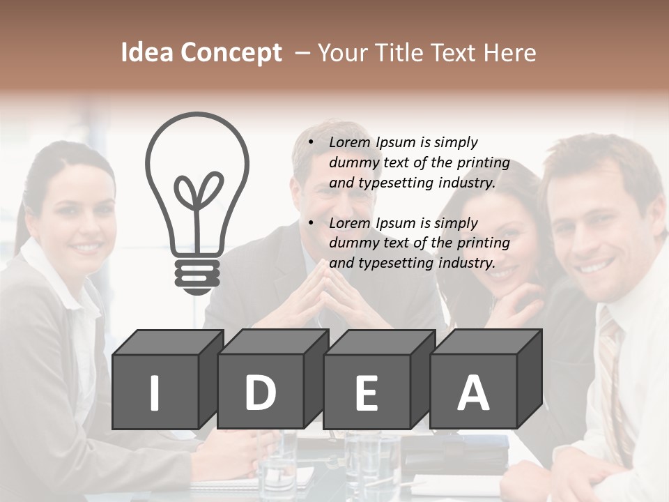 Men Four Personnel PowerPoint Template