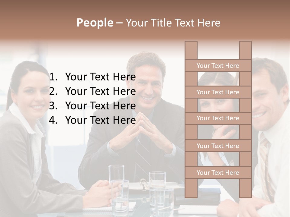 Men Four Personnel PowerPoint Template