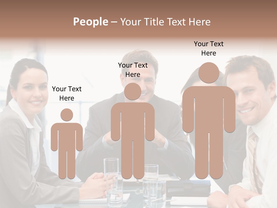 Men Four Personnel PowerPoint Template