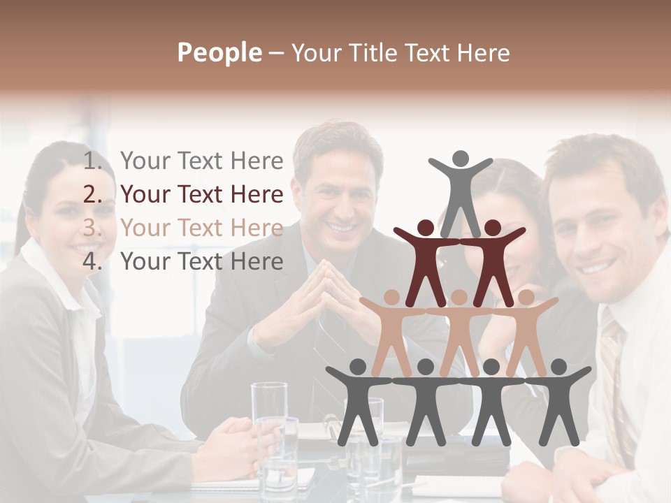 Men Four Personnel PowerPoint Template