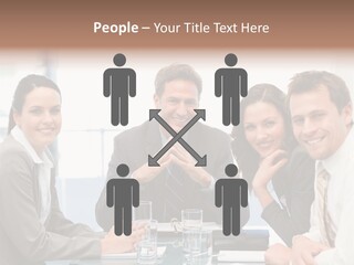 Men Four Personnel PowerPoint Template