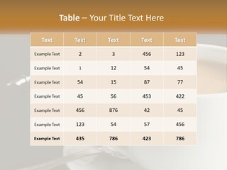 Planning Table Mobliephone PowerPoint Template
