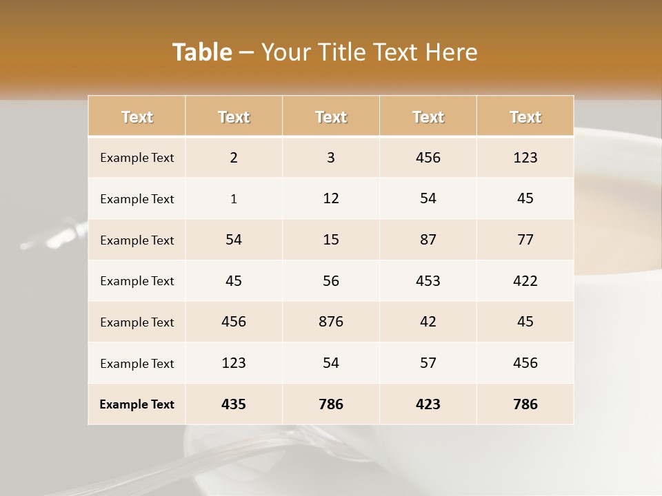 Planning Table Mobliephone PowerPoint Template