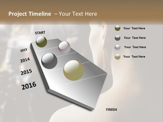 Artist Paparazzi Woman PowerPoint Template