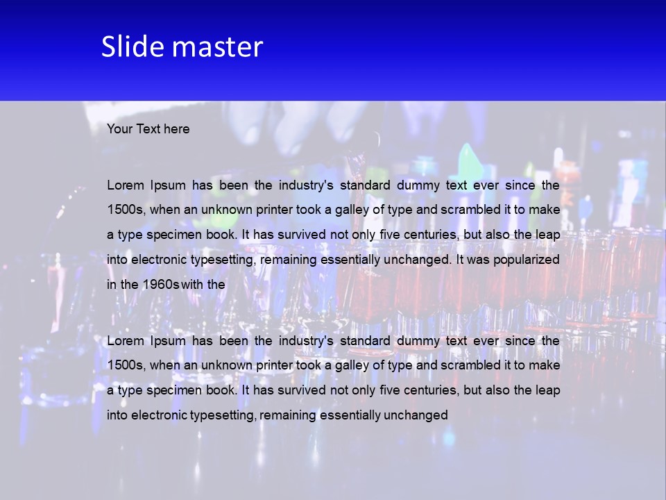 Barman Glass Tequila PowerPoint Template