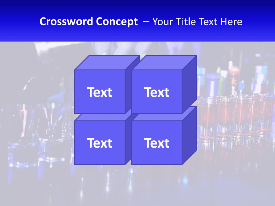 Barman Glass Tequila PowerPoint Template
