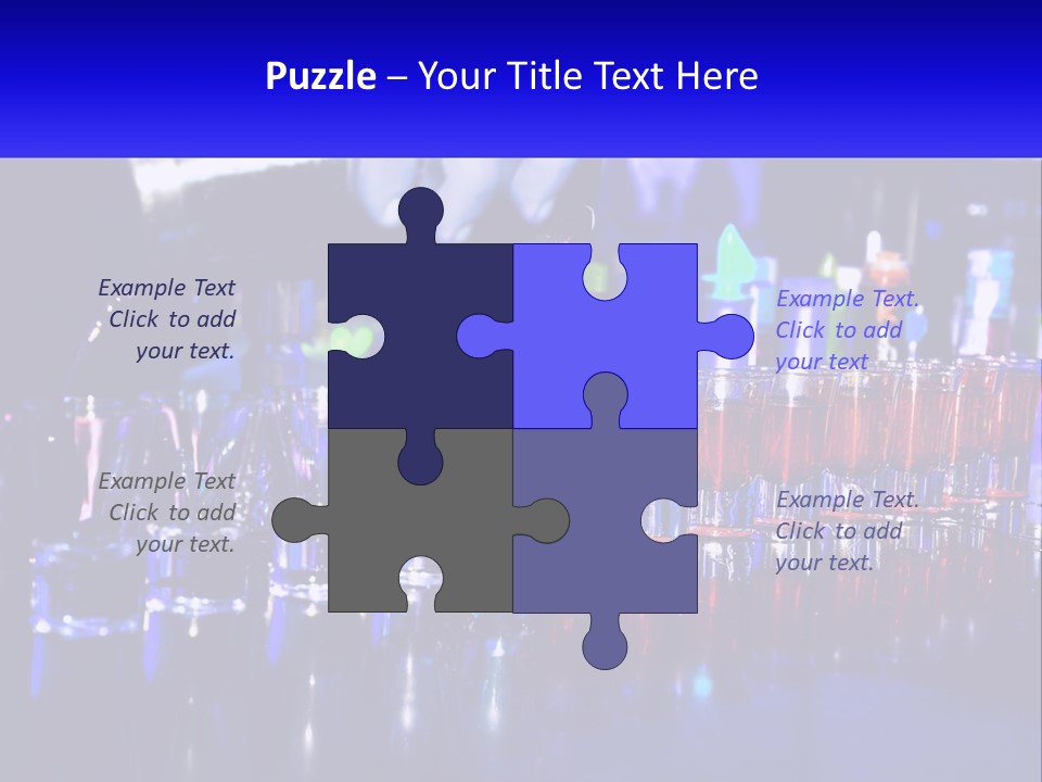 Barman Glass Tequila PowerPoint Template