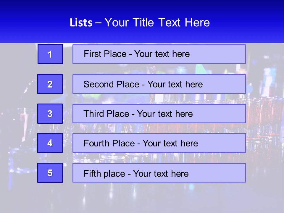 Barman Glass Tequila PowerPoint Template