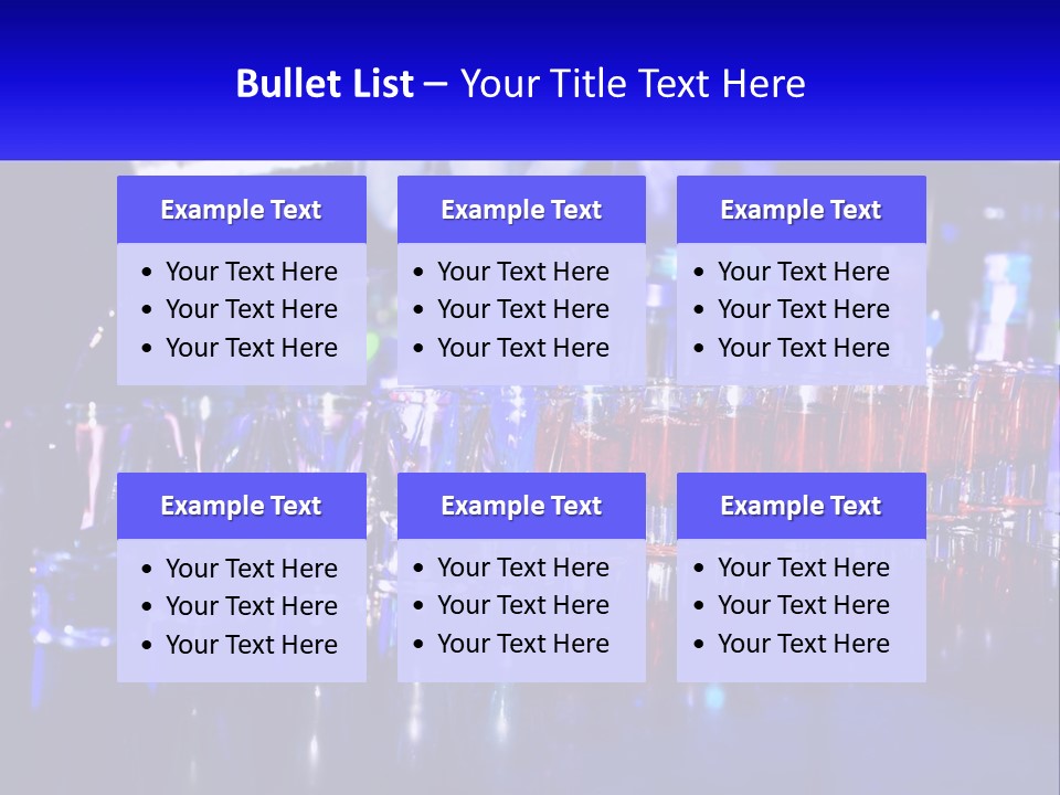 Barman Glass Tequila PowerPoint Template