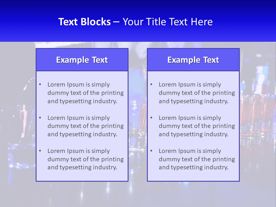 Barman Glass Tequila PowerPoint Template