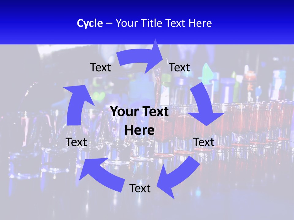 Barman Glass Tequila PowerPoint Template